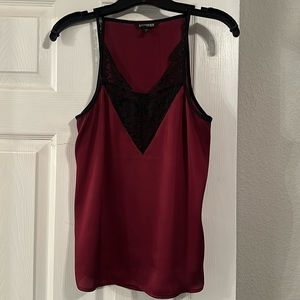 Express Satin V-Neck Downtown Cami